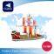 OEM Custom 3D Paper Puzzle Cardboard Puzzle Embossed Puzzle