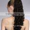 Wholesale Synthetic black curly drawstring ponytail hair pieces for indian women