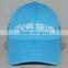 Guangzhou Hat Factory Professional Custom 6 Panel 100% Polyester 3 d Embroidery Logo Light Blue Outdoor Sports Cap