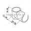 JY-A001|Plastic joint for pipe rack|ABS plastic joint|T shape plastic connector