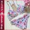 Wholesale Pink Sexy Hot Fashion Seamless Back Lace Brazilian Bikini Swimwear
