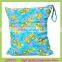 Waterproof reusable washable zipered diaper wet bag