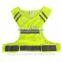 Net Cloth Safety Reflective Vest for Running or Cycling With yellow Reflective Strip