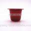 Wholesale PLA plastic nespresso coffee capsule packing cups, 100% biodegradable non-toxic packaging for coffee ponder