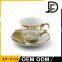 Wholes Promotional Gift Ceramic gold electro plating royal Coffee Cups And Saucers