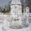 outdoor stone garden figure water sandstone fountain