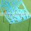 blue color plastic chair