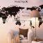Fashion decorative DIY wall sticker world map sitting room wall stickers TV setting post