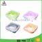 LFGB Silicone Square Lunch Box, Cheapest Square Lunch Box with Lock for Food Container