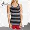 Stripy underwear seamless bow back tank top