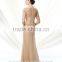 gold long sleeve lace satin mother women s evening gowns