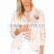 2017 MGOO Customize Satin Bomber Jacket Peachy Embroidery Windbreaker Sports Jacket For Women Clothing Manufacturing