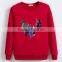 China oem cheaper customized TC65/35fleece 300grm printed crewneck sweatshirt with good quality