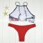 Polyester Bikini different size for choice & padded blue girls swimwear 59377