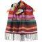 Factory Supplier Newest Strip Pashmina Scarf From Manufacturer
