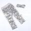 Newest Baby blue soild color cotton/sequins shiny pants for girls