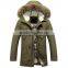 Custom LOGO Hollow-cotton Heavy Khaki Mens Jacket 2016 winter