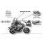 500 Meters Intercom Helmet Headset MP3 Music Player Motorcycle Part
