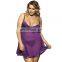 Fashion Plus Size Clothing Purple Ladies Sexy Pyjamas