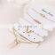 5pcs/set Natural Stone U Shaped Rhinestone Anklet Bracelet Sets