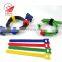 Multi-colors Microfiber Cloth 6-Inch Hook and Loop Cord Ties Cable Straps Wire Organizer