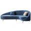 Modern Design Fabric Golden Legs Cushion Living Room Sofa