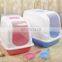 Double Layer Totally Closed Large Size Pet Poop Box Cleaning Anti-splash Cat Litter Box