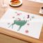 45*30cm table mat marble placemat for dining pvc waterproof christmas