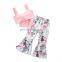 Summer Casual Toddler Clothing Sets Cute Floral Pant 2Pcs Outfit For Little Girl