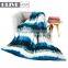 High Quality Knitted 100% Polyester Super Soft Ombre Jacquard Flannel Fleece Blanket