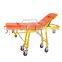 Emergency wheelchair folding ambulance stretcher bed
