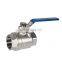316 stainless steel 2 piece full port female thread WOG 1000 psi ball valve with lock