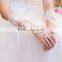 Instyles 2015 New White Satin Lace Beads Fingerless Wedding Dresses Bridal Gloves