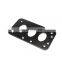 Black Universal Motorcycle License Plate Bracket Side Mount Horizontal Vertical For Motor Bike Cruiser Chopper 20mm 3/4