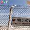 High security steel wire mesh chain link airport fence