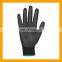 13G Machine Knitted Liner Polyurethane Hand Gloves/Black Body Guard PU Tool Gloves