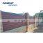 new arrival eco friendly easy assembly modern  cheap aluminum slats wood effect fence