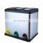 High Quality Recycle Waste Bins Household Kitchen Garbage Bin Recycle Three Buckets Stainless Steel Plastic Cover Recycle Bin