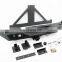Hot sales  Rear Bumper Buard With Spare Tire Rack For Jeep wrangler JK parts bumper