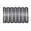 Black Round Hole Mesh Front Door Grill Gate Inserts Kit For Jeep Wrangler TJ & Unlimited 7PCS