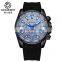 Casual Sports Watches Men Luxury OCHSTIN GQ094 Clock Menz Watch Silicone Quartz Wrist Watch Male Relogio
