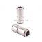 SNS JPU Series on touch nickel-plated brass union straight quick connect metal fitting pneumatic connector for air hose tube