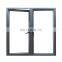 French advanced modern design double glass blind insert handle key aluminium windows and doors