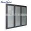 Thermal break aluminium bifold folding door with in-serted  louvers