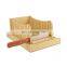 Bamboo Bread Slicer Homemade Bread with Crumb Tray And Knife