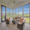 Four Seasons Customized Aluminum alloy Glass Balcony Sun Room