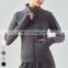 Custom Running Workout Sports Tops Wear Gym Fitness Stand Collar Long Sleeve Thumb Hole Zipper Jackets Yoga Jacket For Women