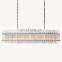 Custom Modern LED Glass Metal SAN MARCO Rectangular Chandelier Hanging Kitchen Dining Living Room Hotel Lighting Home Decor
