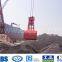 Single Rope Grapple Single Line Grab Electric Hydraulic Ship Grab Motor Hydraulic Marine Bulk Cargo Grab Bucket Dual Scoop Grab for Deck Crane