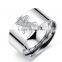 316L Stainless steel men's ring cross retro swagger Punk rock goth band boyfriend gift